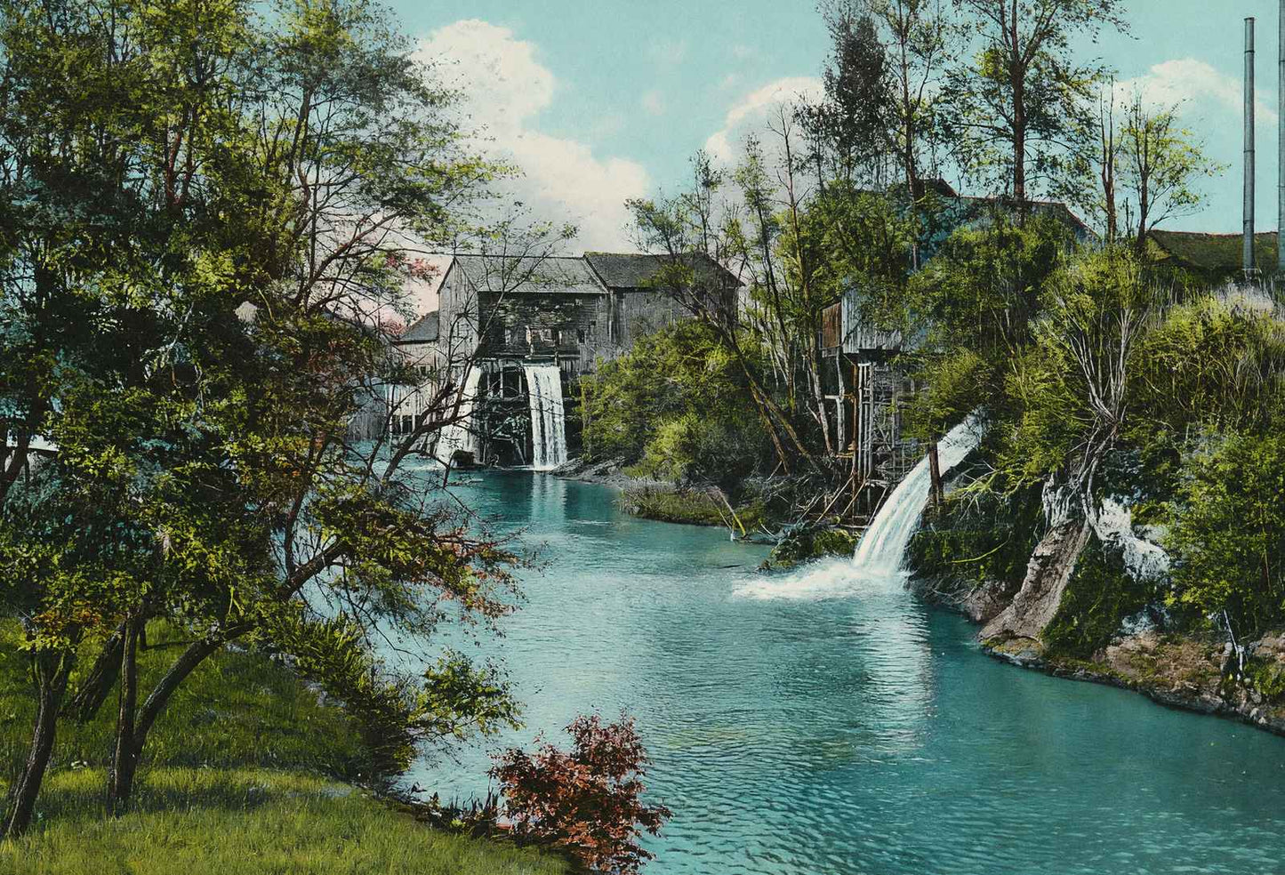 On the Calapooia Albany Oregon in 1908 Vintage Print (7 Sizes) - High Quality
