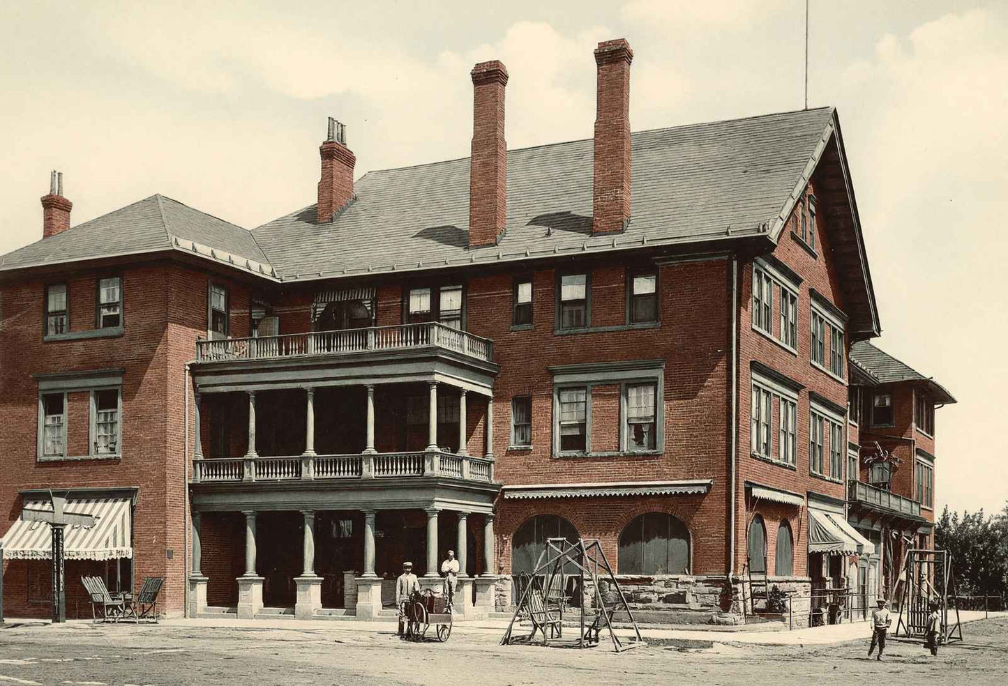 Oregon Hotel Greenwood SC in 1908 Vintage Print (7 Sizes) - Archival Paper