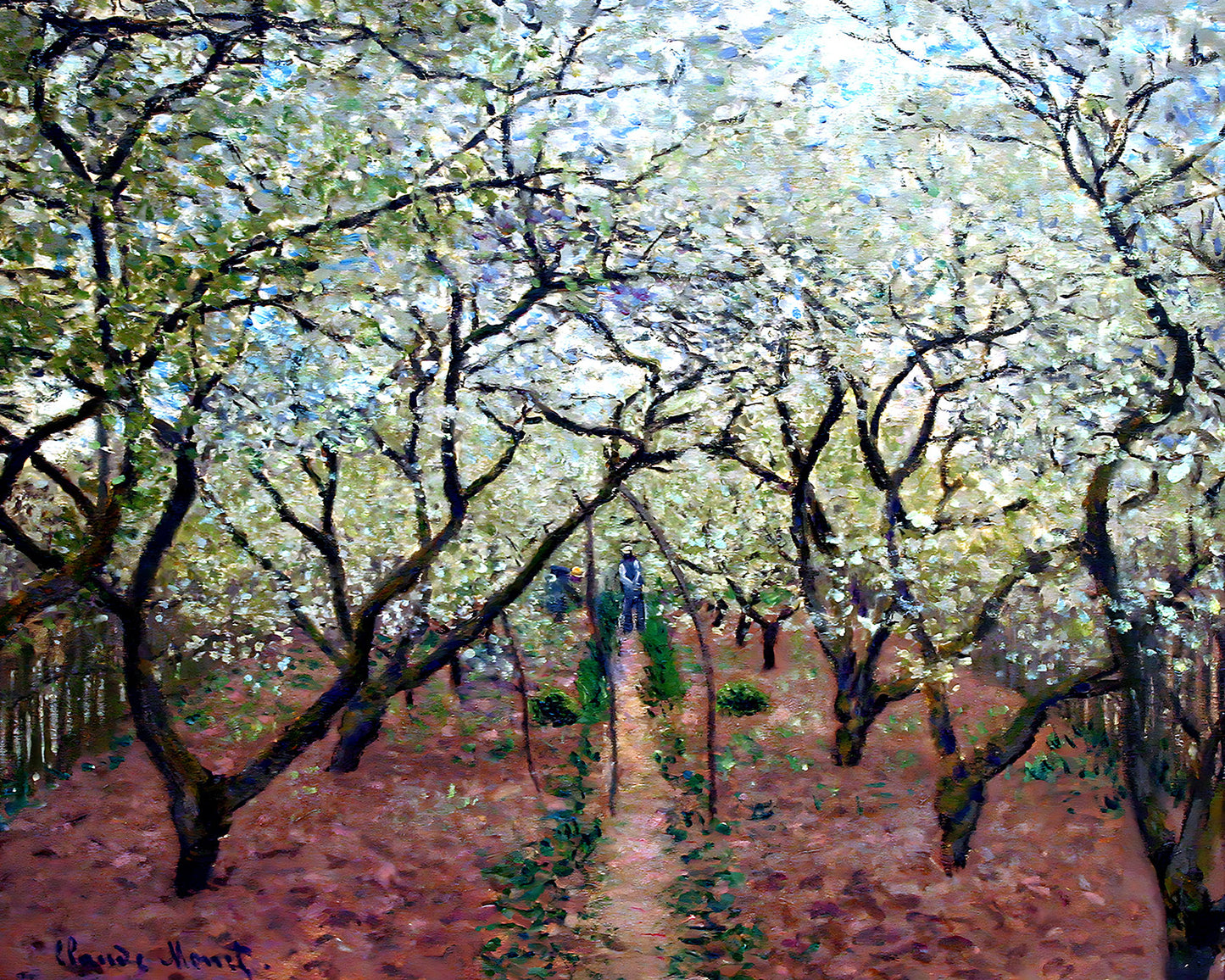 Orchard in Bloom Painting by Claude Monet 8x10" Art Print