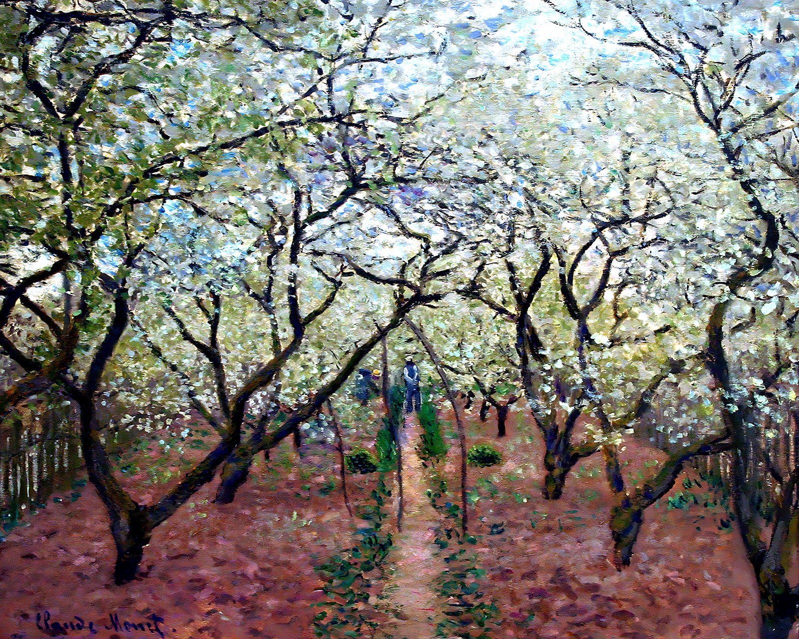Orchard in Bloom Painting by Claude Monet 8x10" Art Print