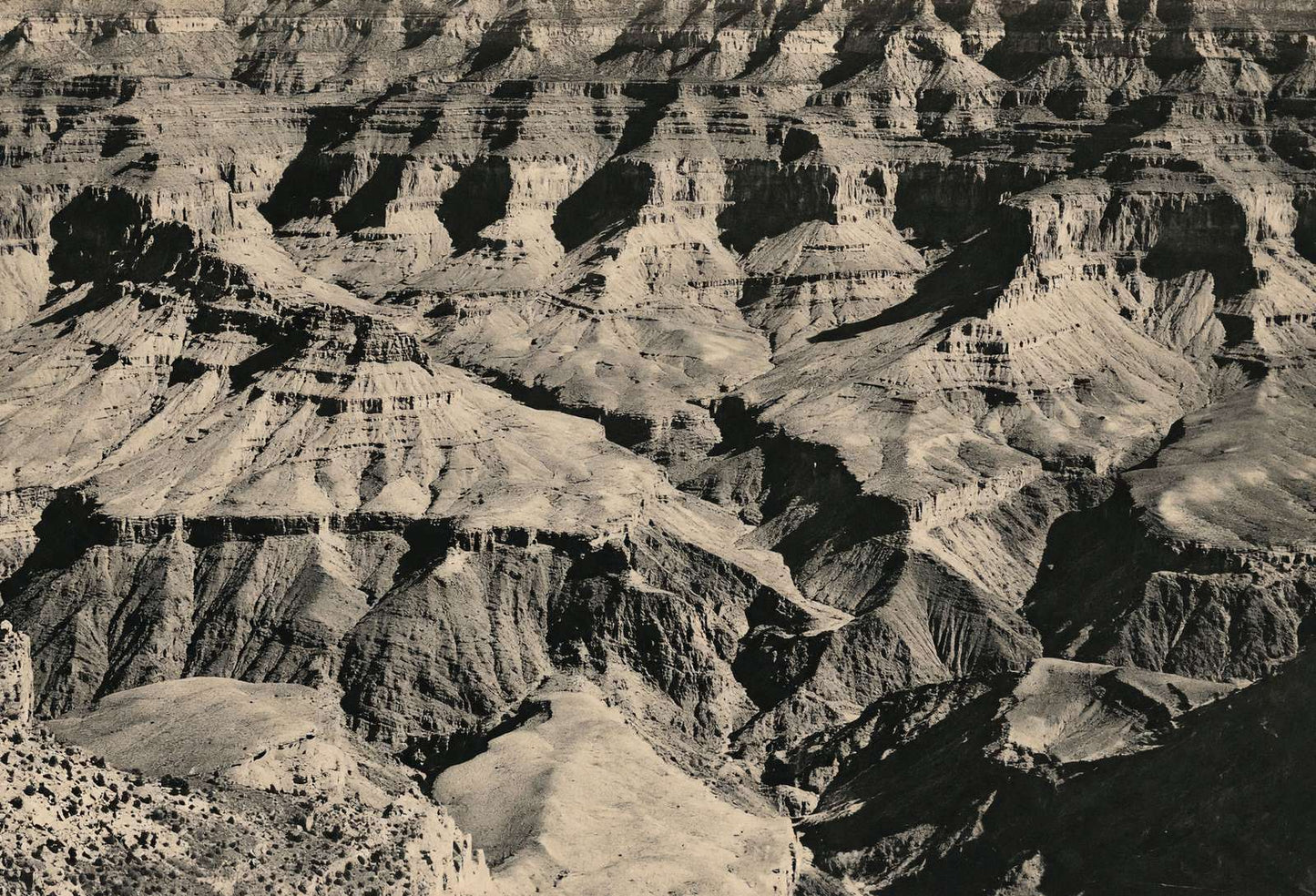 Panorama from Hotel Point Grand Canyon in 1907 Vintage Print (7 Sizes)