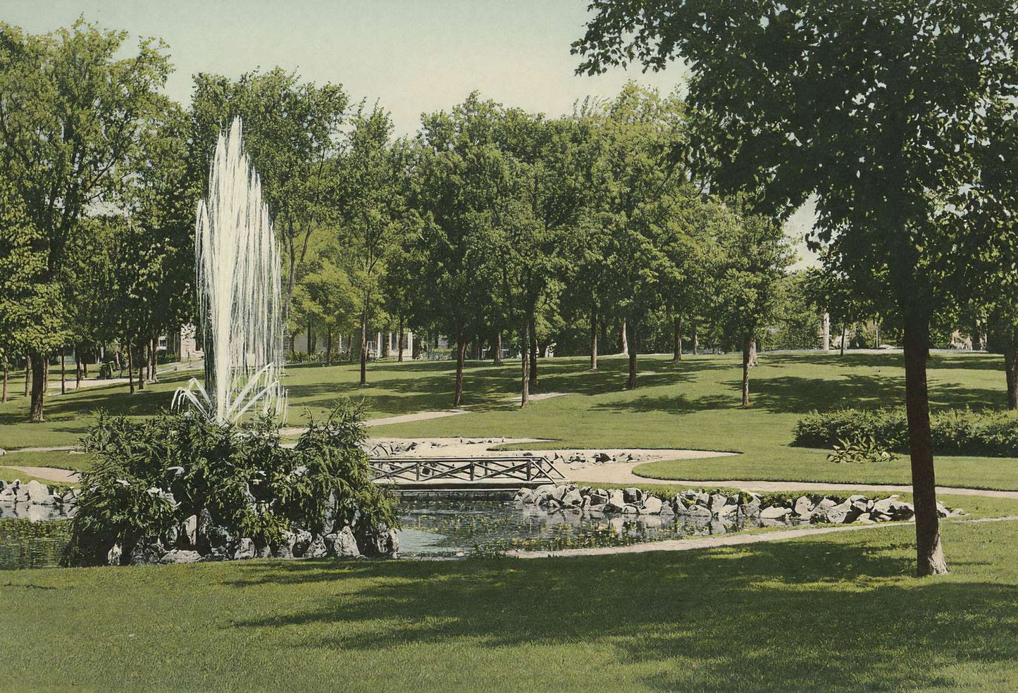 The Park Bath Maine in 1905 Vintage Print (7 Sizes) - High Quality