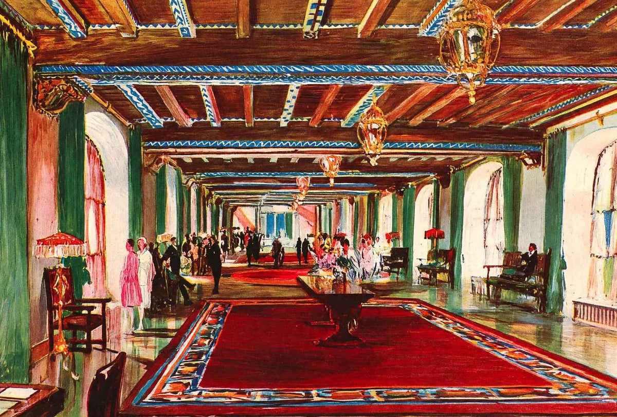 Passaggio Edgewater Beach Hotel Chicago Vintage Print (7 Sizes) - Reproduction