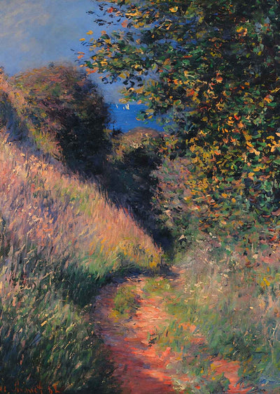 Path at Pourville 1882 Painting by Claude Monet Art Print (6 Sizes) - Retouched