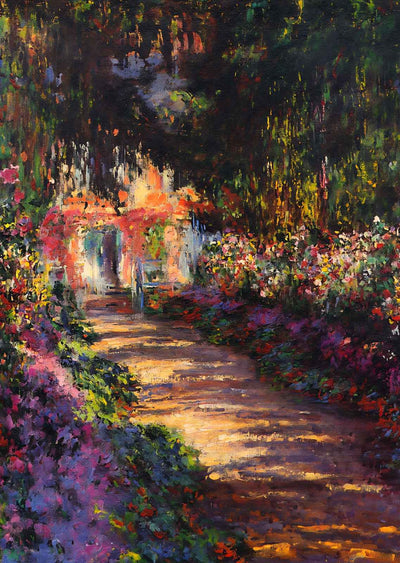 Pathway in Monet's Garden at Giverny (1901 - 1902) by Monet Art Print (6 Sizes)