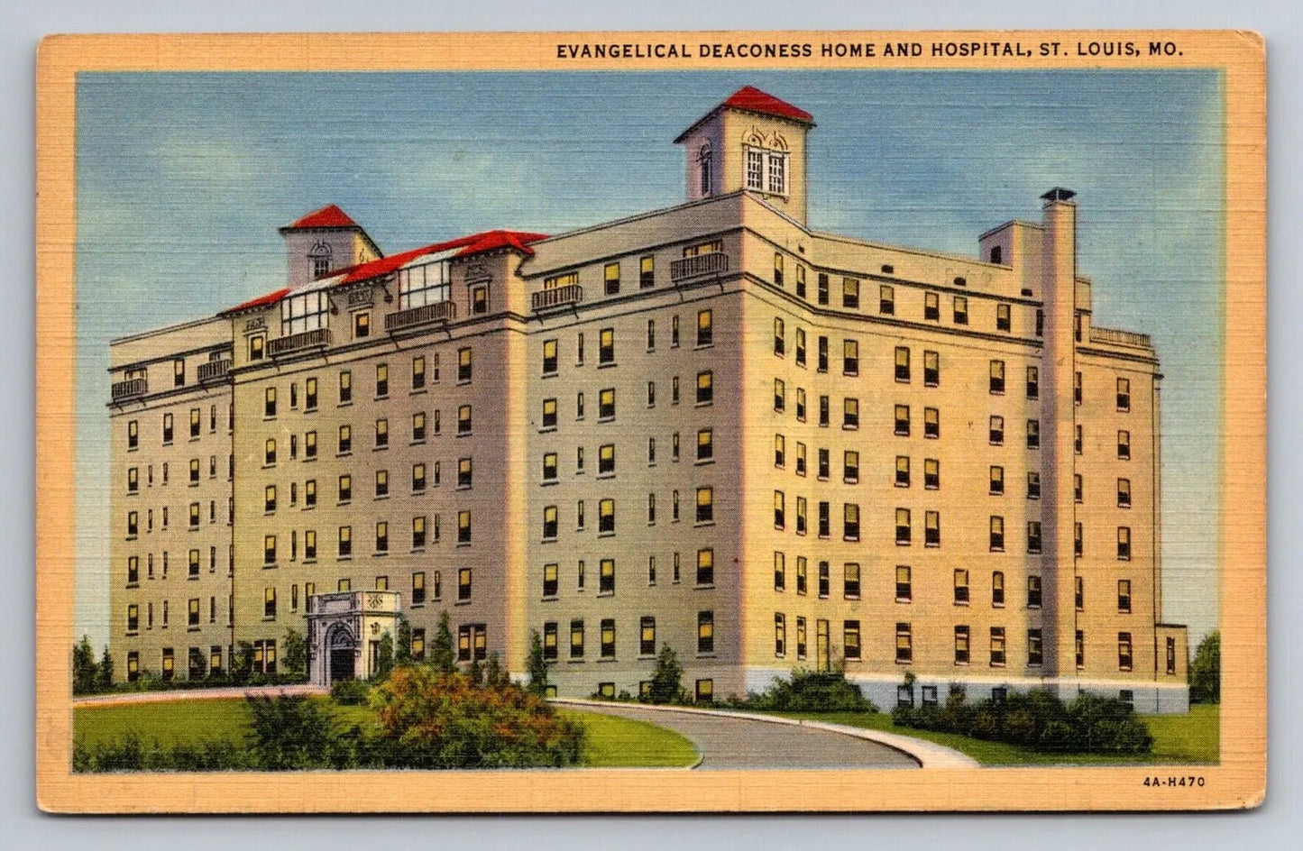 Evangelical Deaconess Home and Hospital, St. Louis, Missouri Vintage Postcard