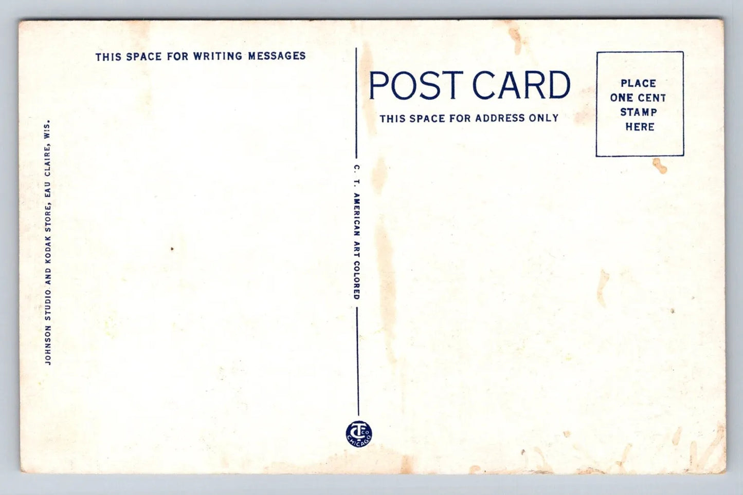 View from Mt. Washington, Showing Chippewa River, Eau Claire, Wisconsin Postcard