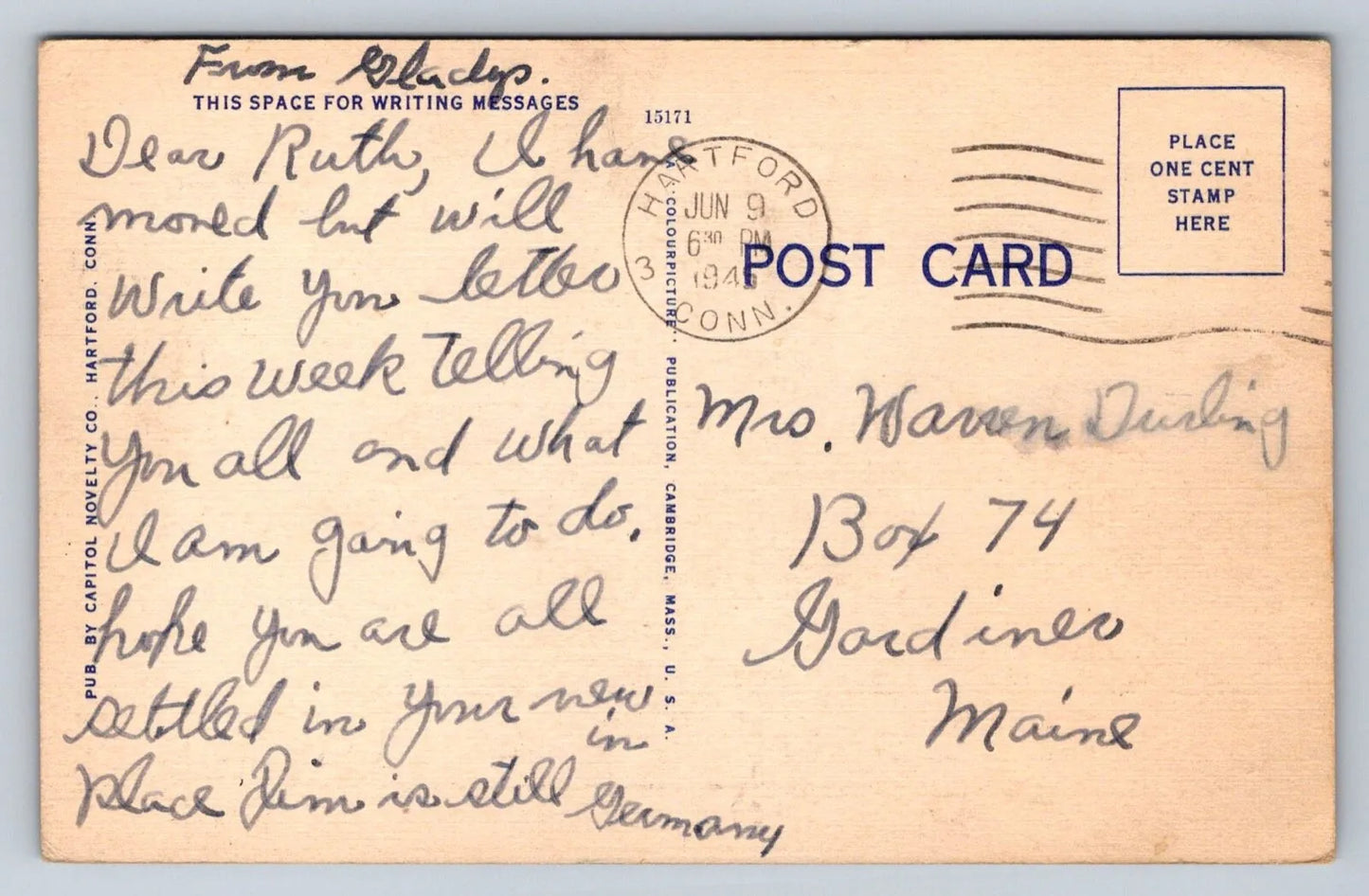 State Armory, Hartford, Conn. (Connecticut) Vintage Postcard