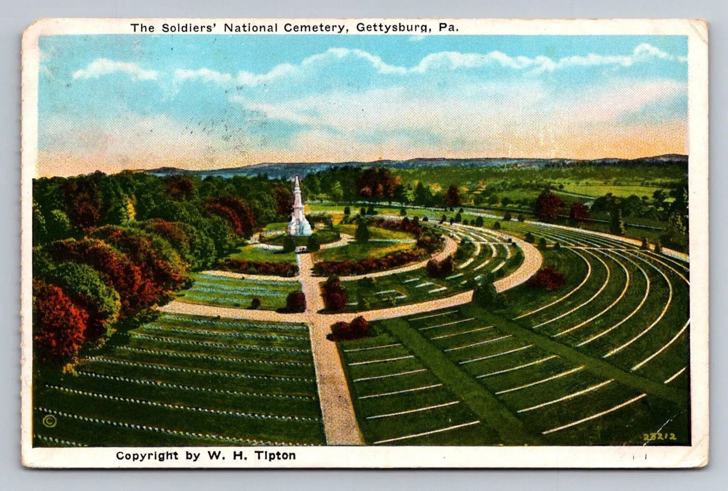 The Soldiers' National Cemetery, Gettysburg, PA - Pennsylvania Vintage Postcard