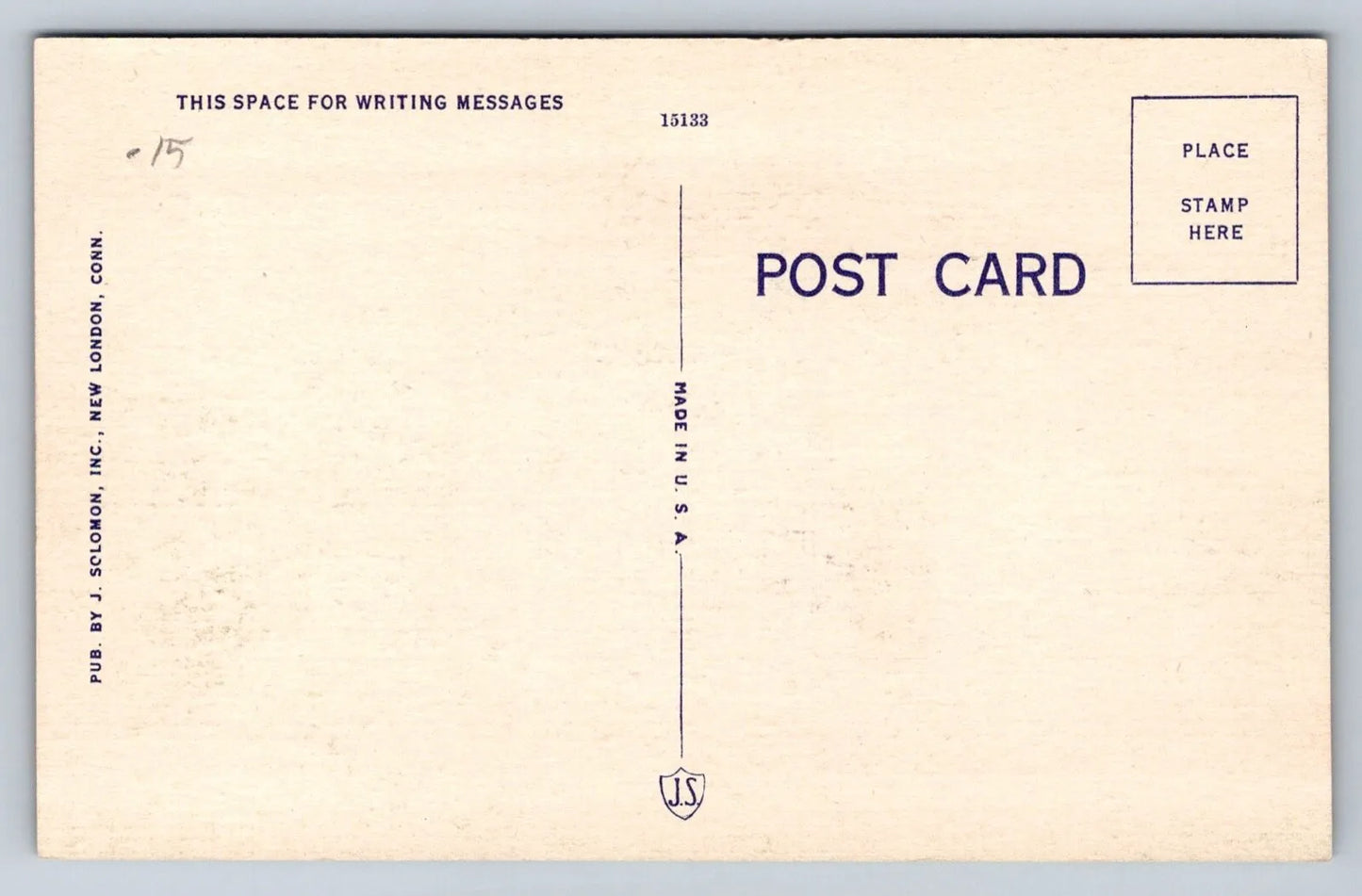 Block House Built 1775 and Powder Magazine, New London, Conn. Vintage Postcard