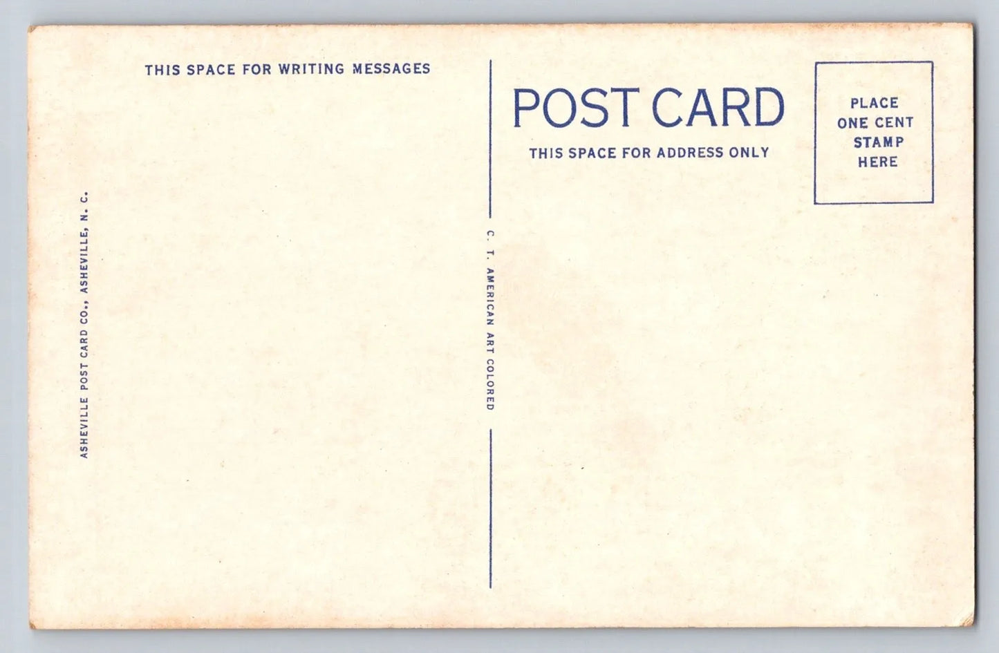 Dry Falls in the Highlands, Section of Western North Carolina Waterfall Postcard