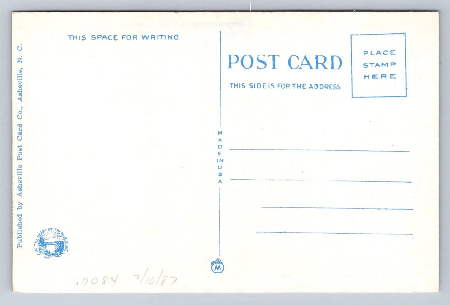 Scene on National Scenic Parkway, North Carolina Vintage Postcard