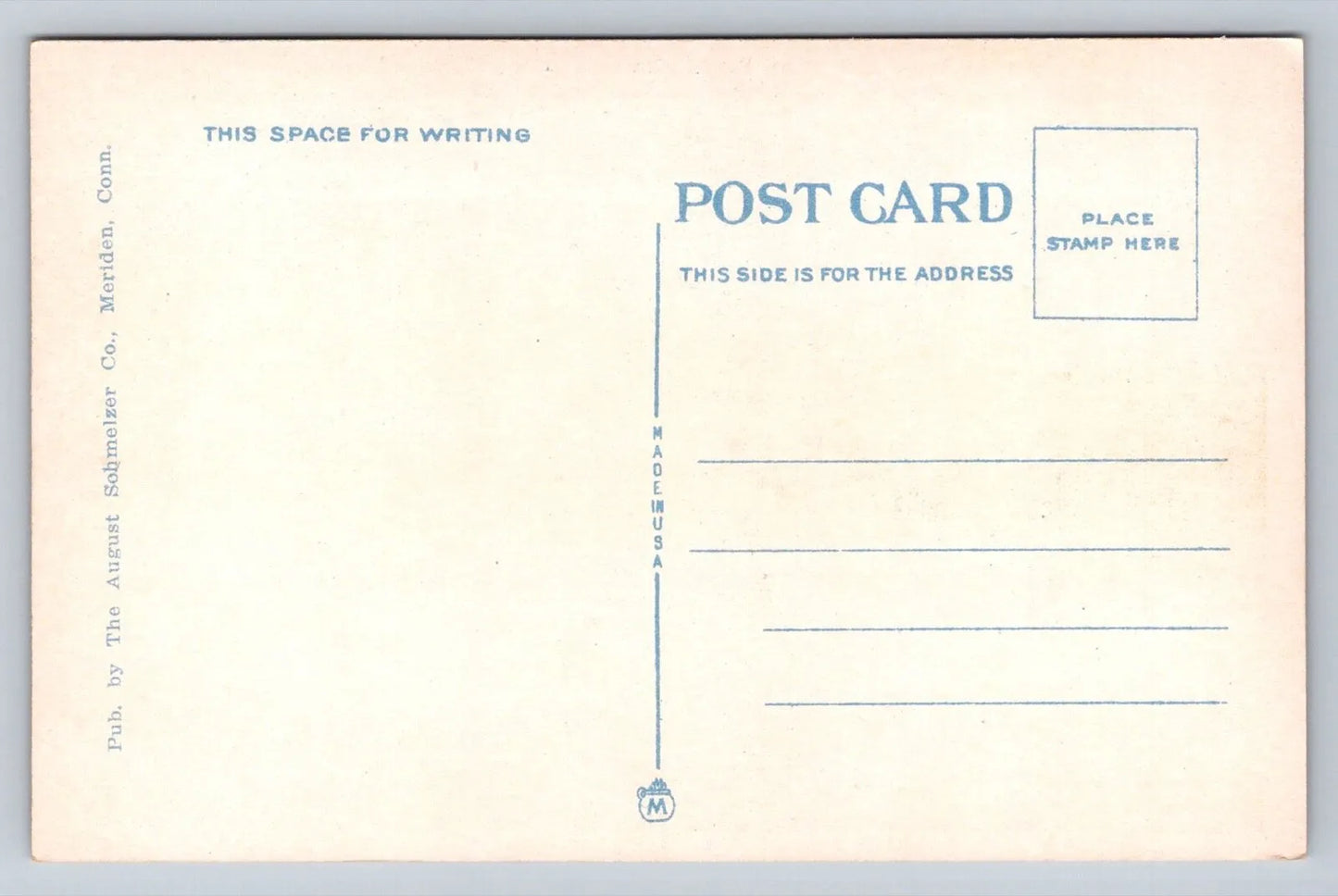 Mirror Lake and West Peak, Hubbard Park, Meriden, Conn. Connecticut Postcard