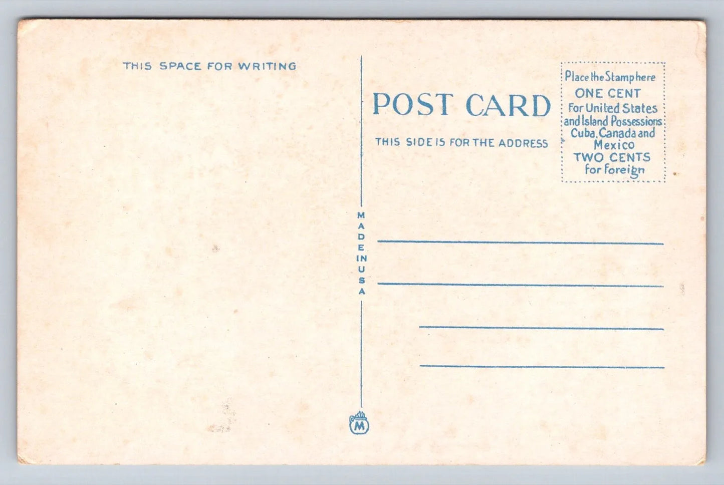 Memories of Vacation Land. Greetings from Maine. Lake, Canoe, Road. Postcard