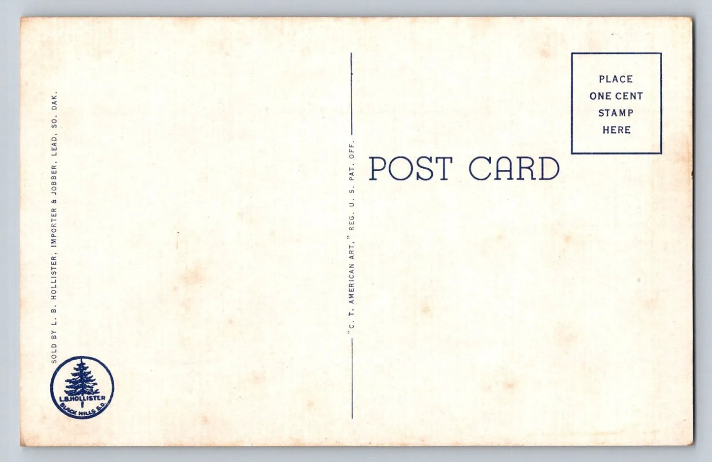 The Needle's Eye, State Park, Black Hills, SD Vintage Postcard