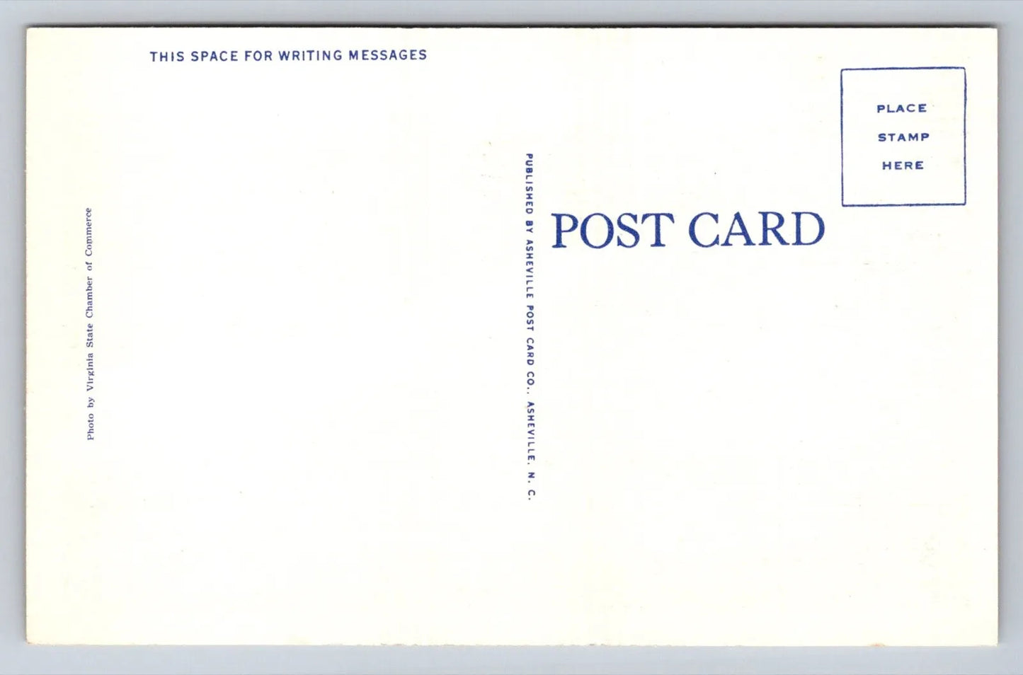 Blue Ridge Parkway, in the Blue Ridge Mountains of Virginia Vintage Postcard