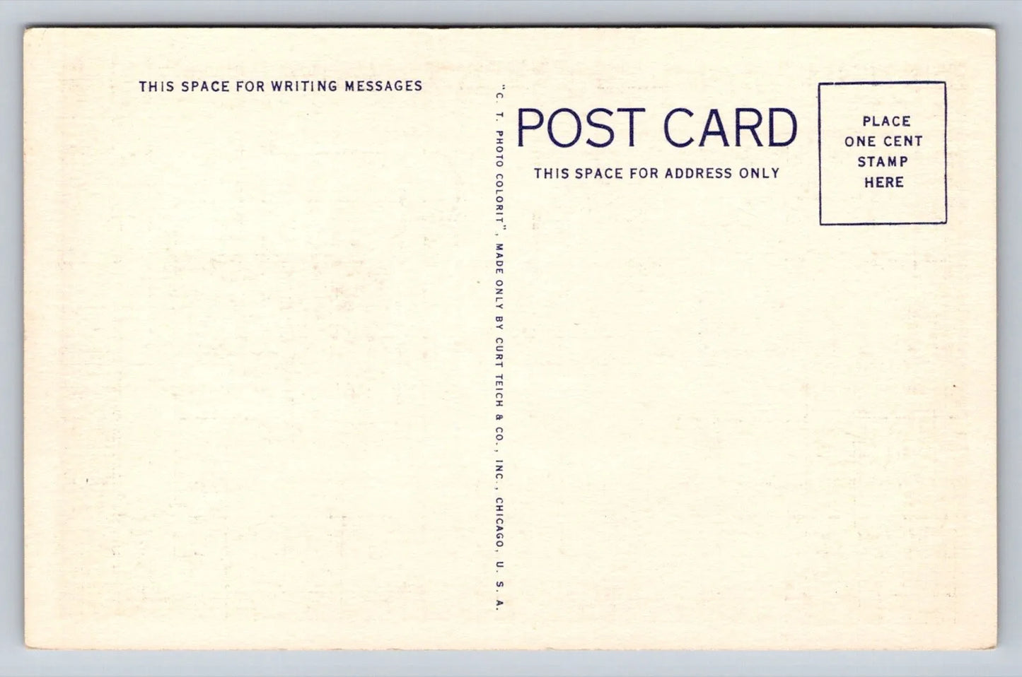 The Ocean by Night, Wave and Moonlight Vintage Postcard