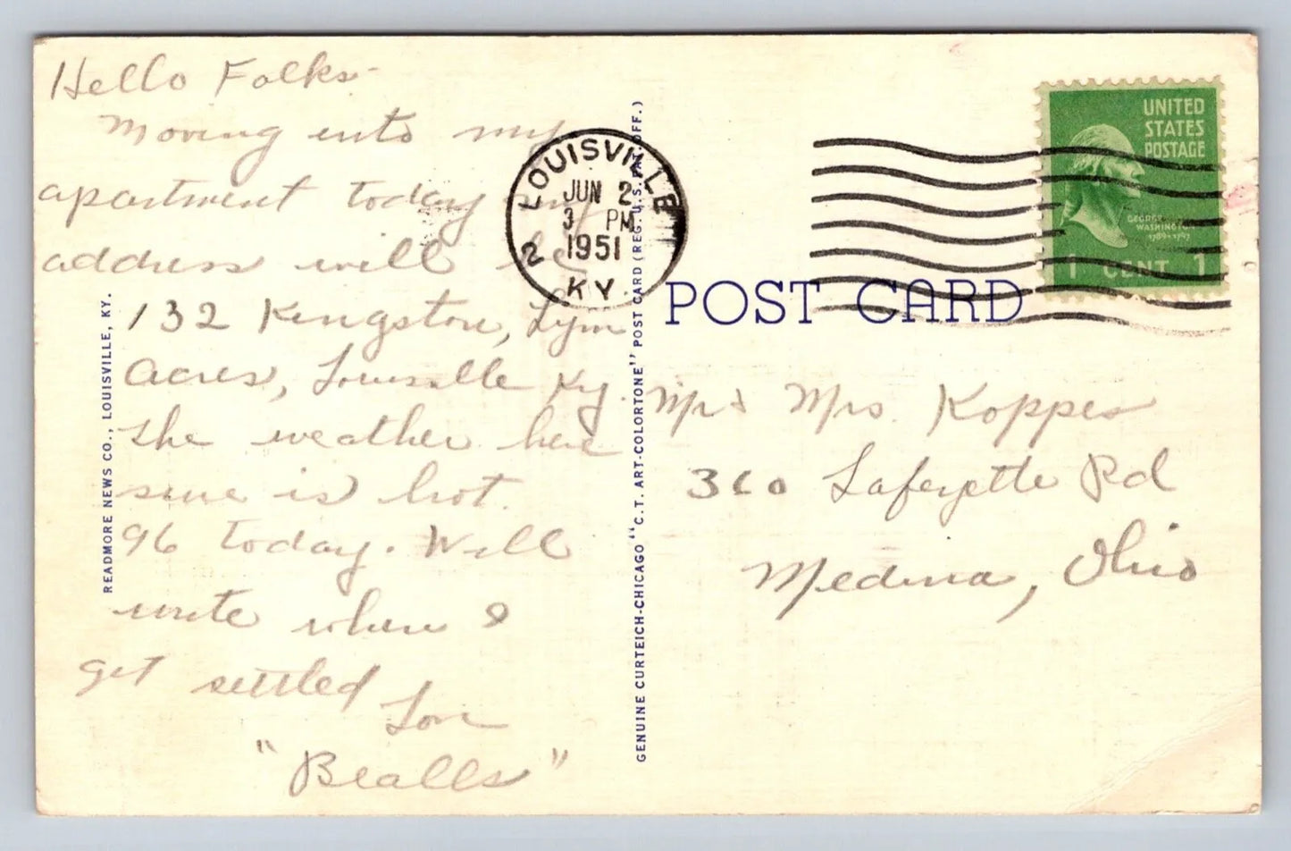 Souvenir of the Kentucky Derby, Louisville, KY. Horse Race Vintage Postcard