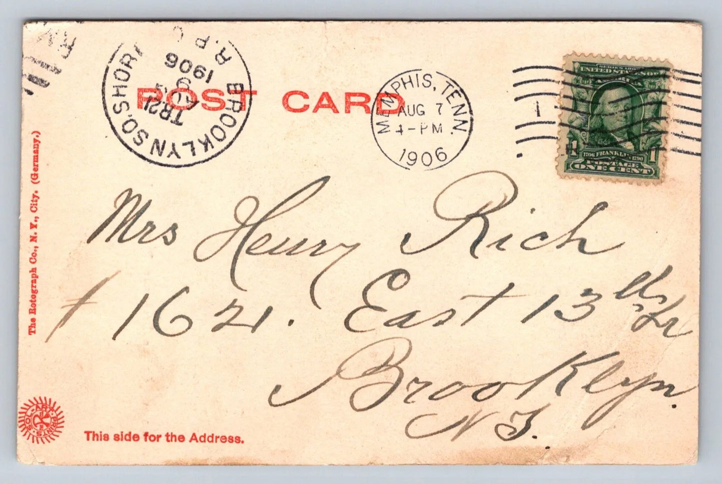 Cotton Exchange, Memphis, Tenn. (Tennessee) Vintage Postcard (circa 1905) - Wow!