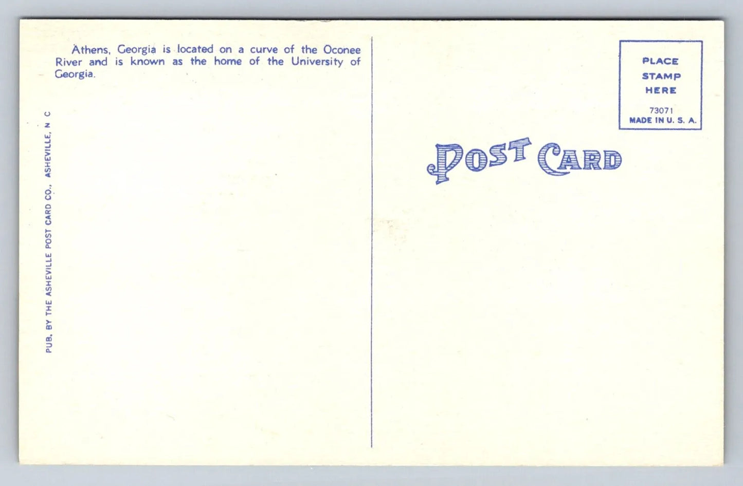 Home of Dr. Harry E. Talmadge. Athens, Georgia Vintage Postcard - NICE!