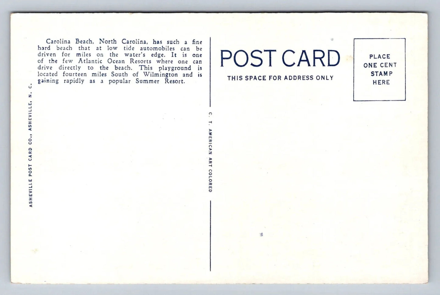 Carolina Beach, N. C. Showing Boardwalk, Casino and Bathing Beach Postcard