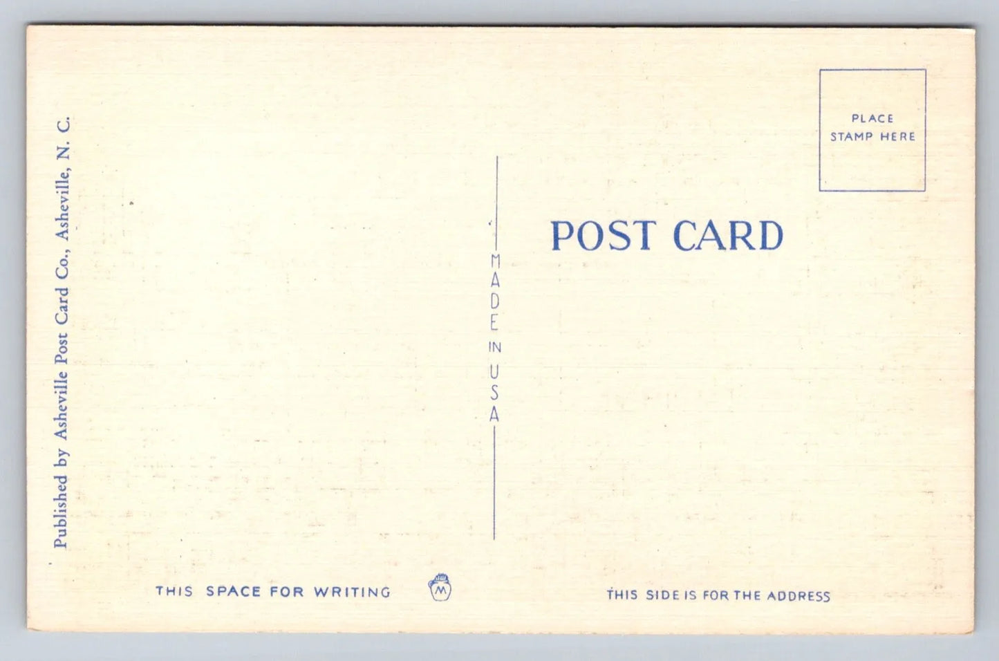 Roadway Scene, in the Heart of the Mountains - Asheville, NC Vintage Postcard