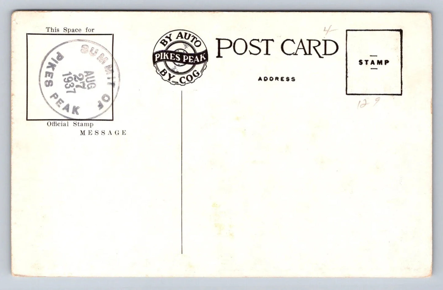 Glencove Inn, Halfway up Pikes Peak Auto Highway, Colorado Vintage Postcard