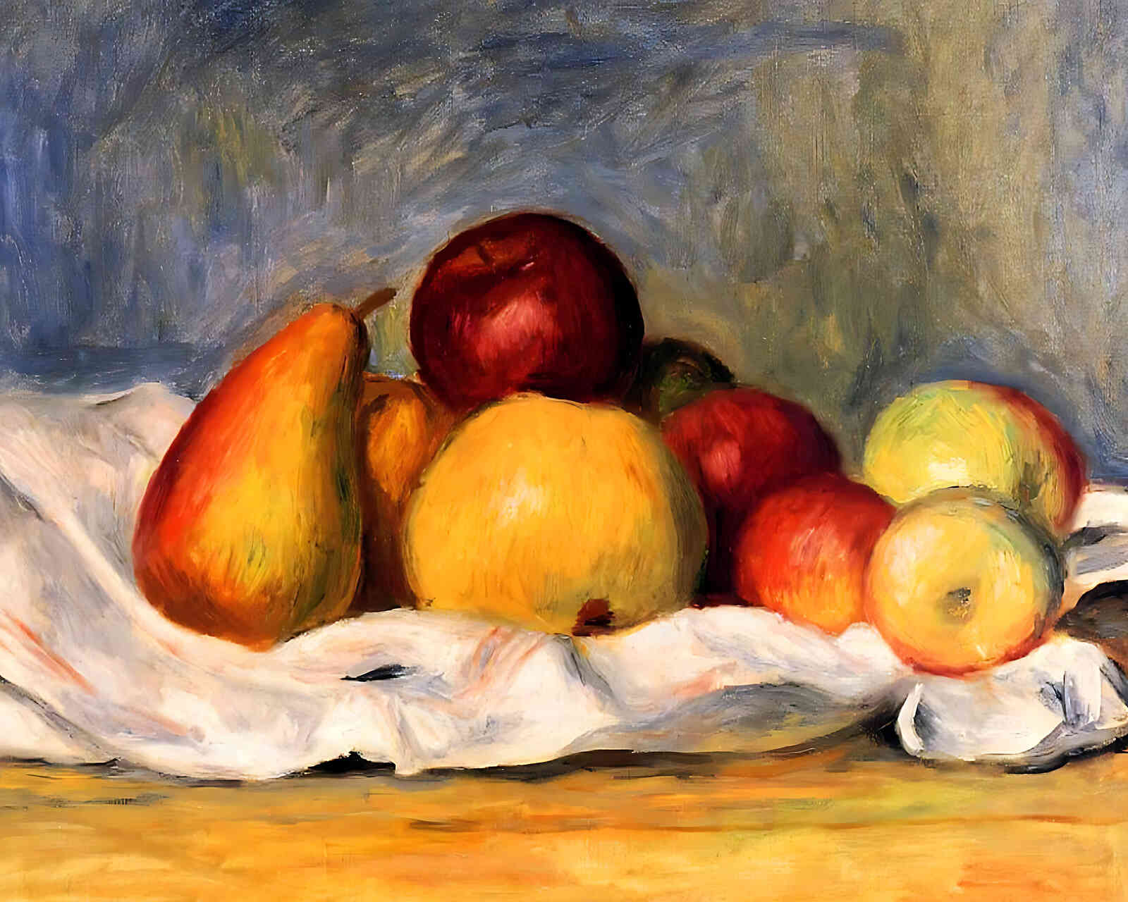 Pears and Apples Painting by Pierre-Auguste Renoir 8x10" Art Print - Acid Free