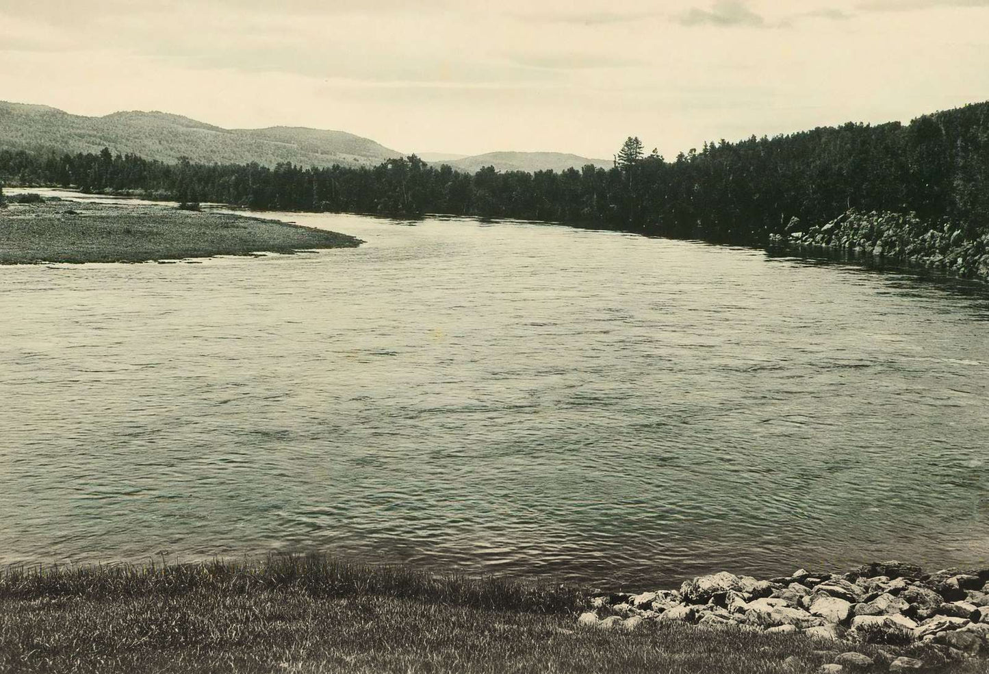 Pemigewasset River at Plymouth NH in 1905 Vintage Print (7 Sizes)