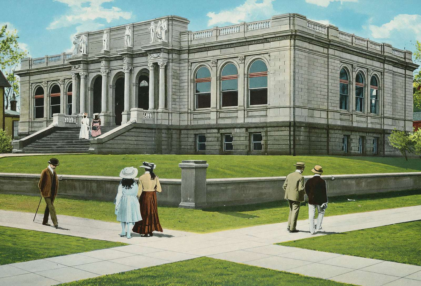 Pillsbury Memorial Library Minneapolis in 1906 Vintage Print (7 Sizes)