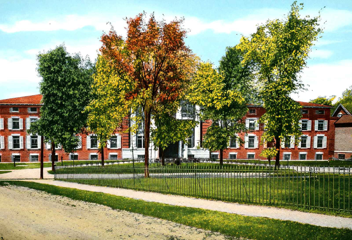 House of Mercy Hospital, Pittsfield, MA in 1906 Vintage Print (7 Sizes)