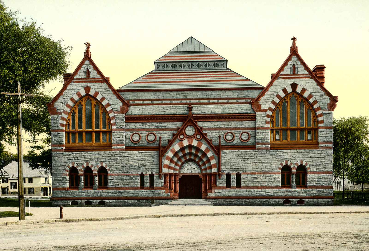 Atheneum, Pittsfield, Massachusetts in 1906 Vintage Print (7 Sizes)