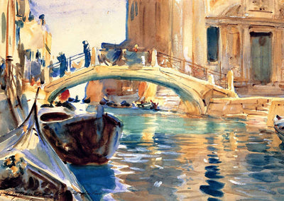 Ponte San Giuseppe Di Castello, Venice 1904 by Sargent Art Print (6 Sizes)