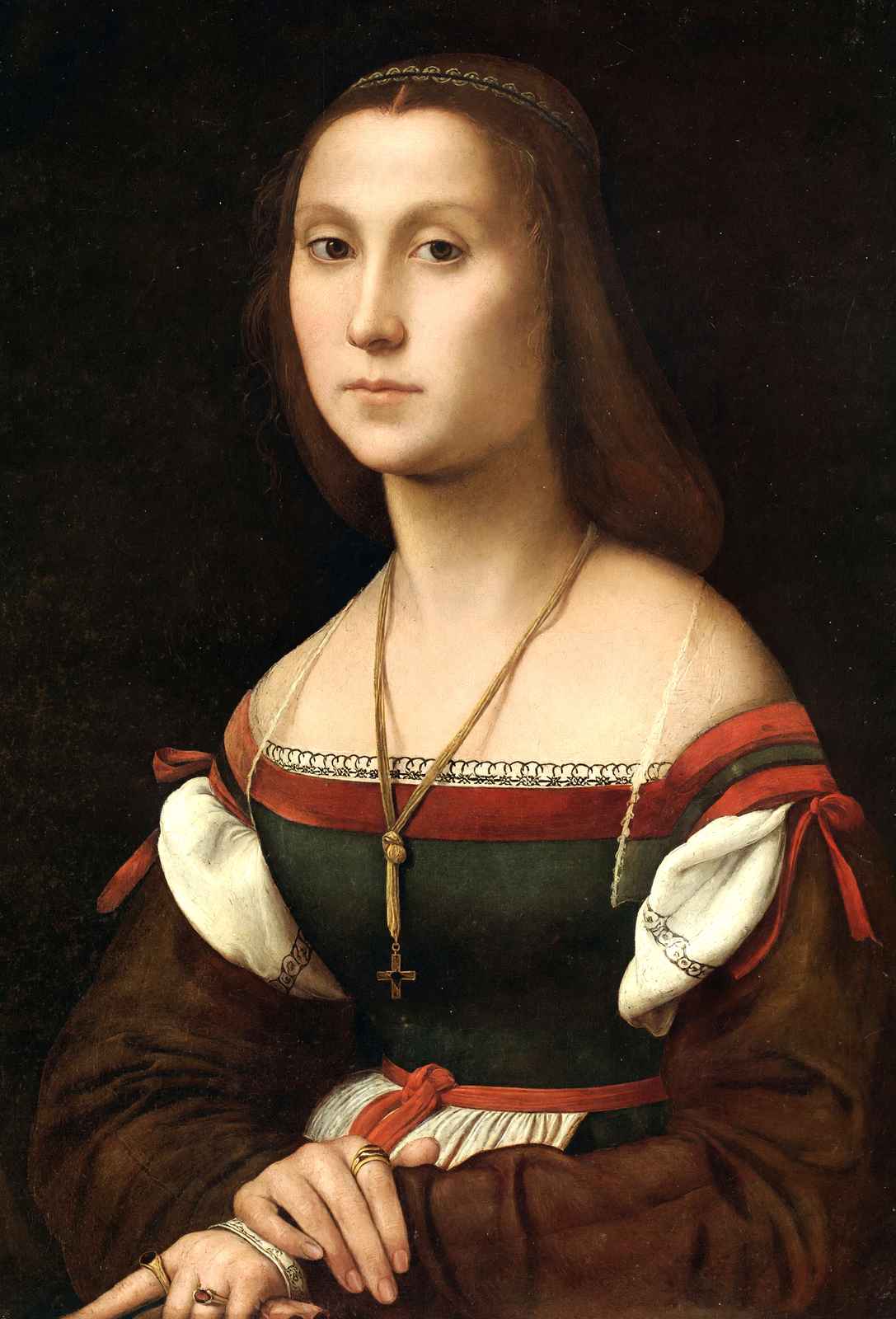 Portrait of a Woman (La Muta) 1507 Painting by Raphael Art Print (6 Sizes)