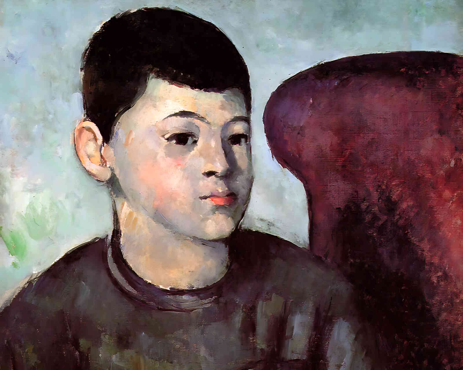 Portrait of the Artist's Son () Painting by Paul Cezanne 8x10" Art Print