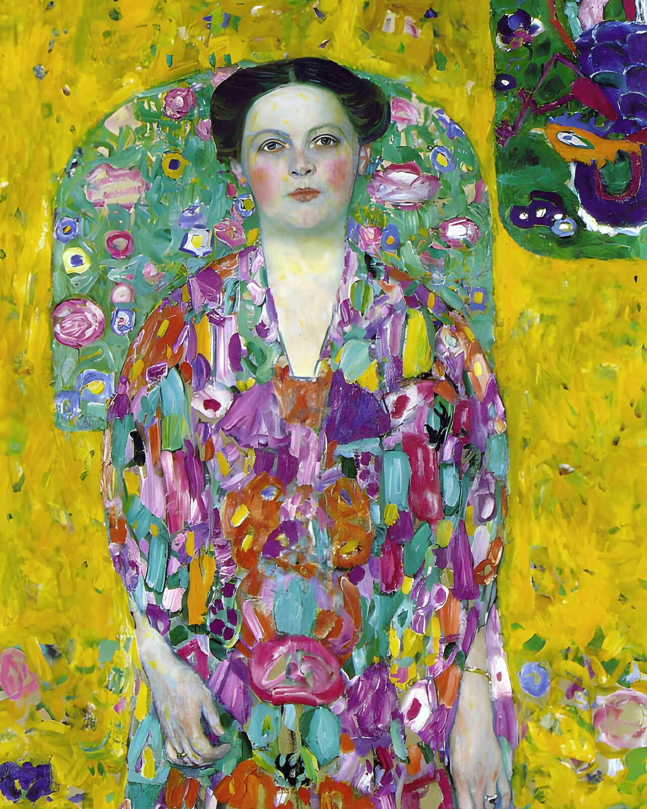 Portrait of Eugenia Primavesi 1913 Painting by Gustav Klimt 8x10" Art Print