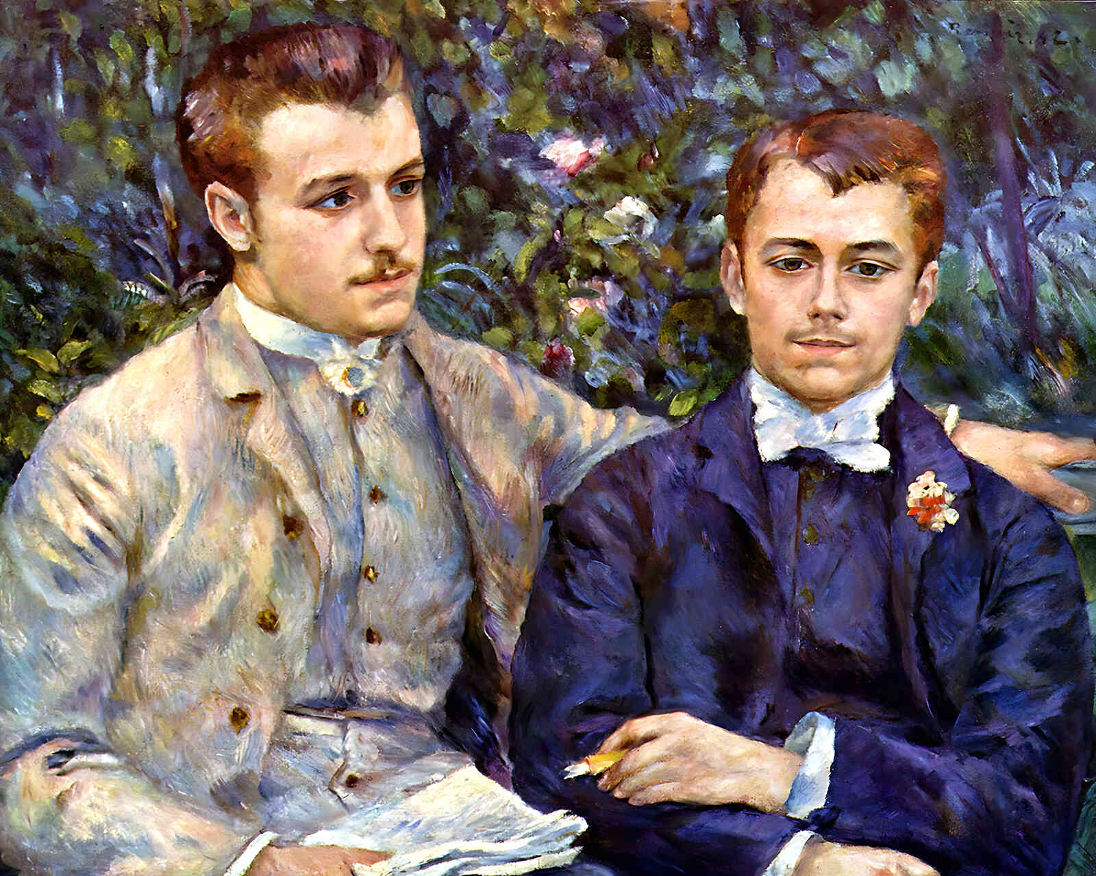 Portrait of Charles and Georges Durand Ruel 8x10" Print (Restored Reproduction)