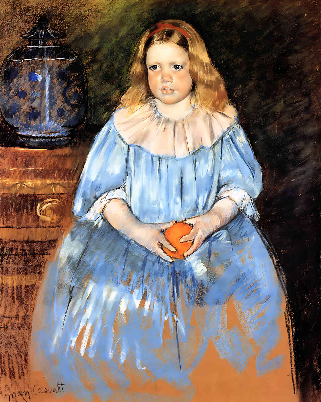 Portrait of Margaret Milligan Sloan (No.2) by Mary Cassatt 8x10" Art Print