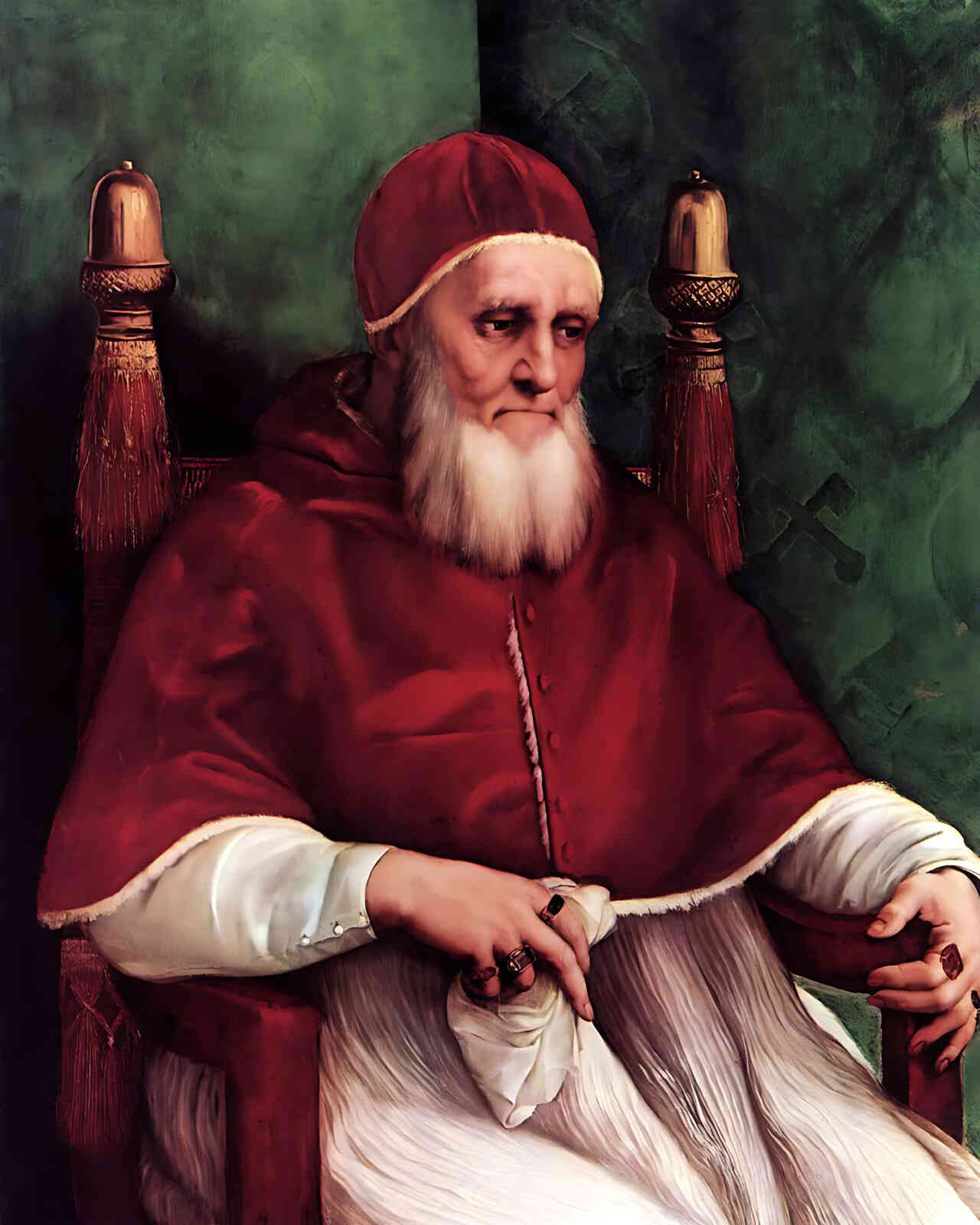 Portrait of Pope Julius Ii Painting by Raphael 8x10" Art Print (High Quality)