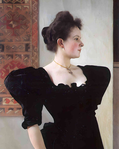 Portrait of Marie Breunig 1894 Painting by Gustav Klimt 8x10" Art Print