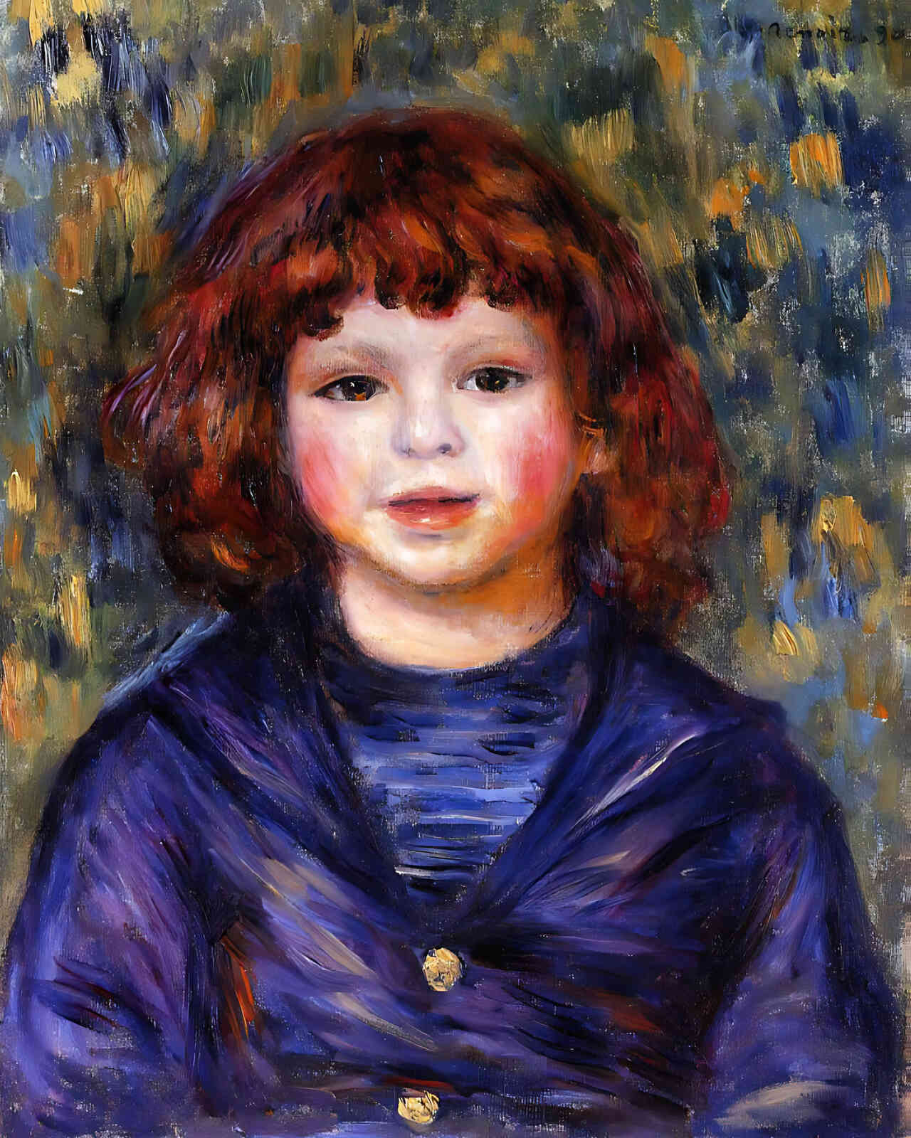 Portrait of Pierre Renoir in a Sailor Suit 8x10" Print (Premium Print)