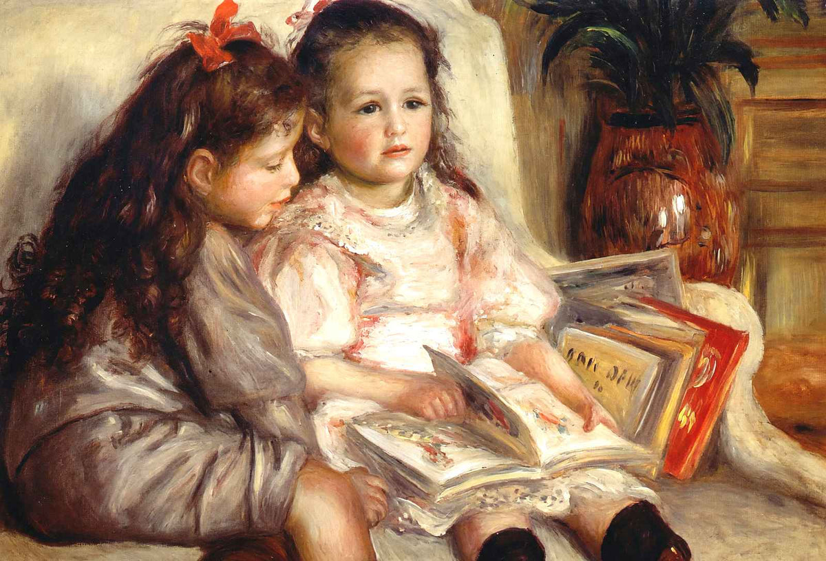 Portraits of Two Children 1895 by Pierre-Auguste Renoir Art Print (6 Sizes)