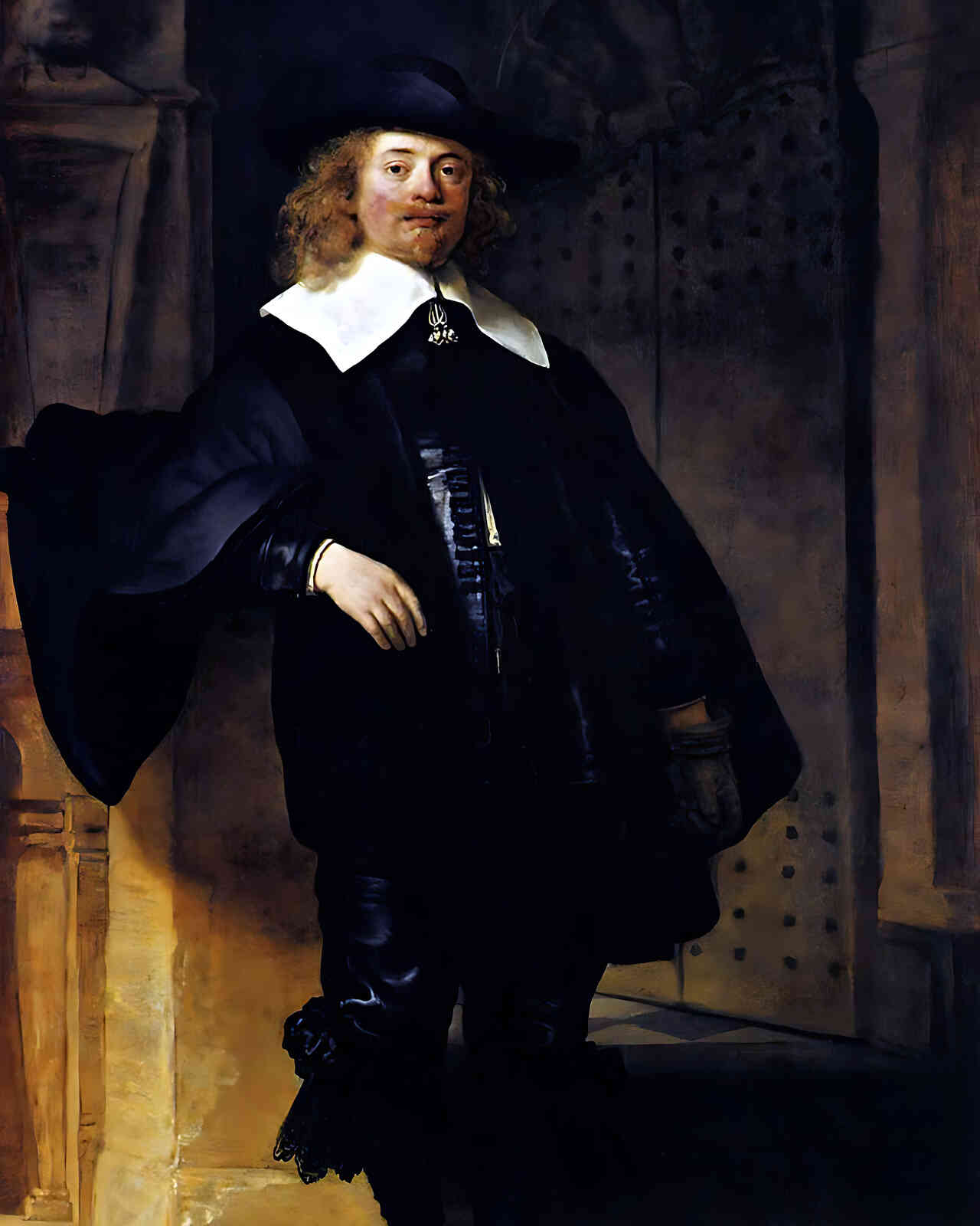 Portrait of Andries De Graeff Painting by Rembrandt 8x10" Art Print - Acid Free