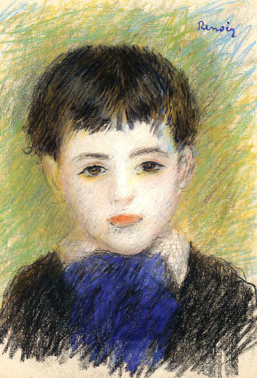 Portrait of Pierre 1890 Painting by Pierre-Auguste Renoir Art Print (6 Sizes)