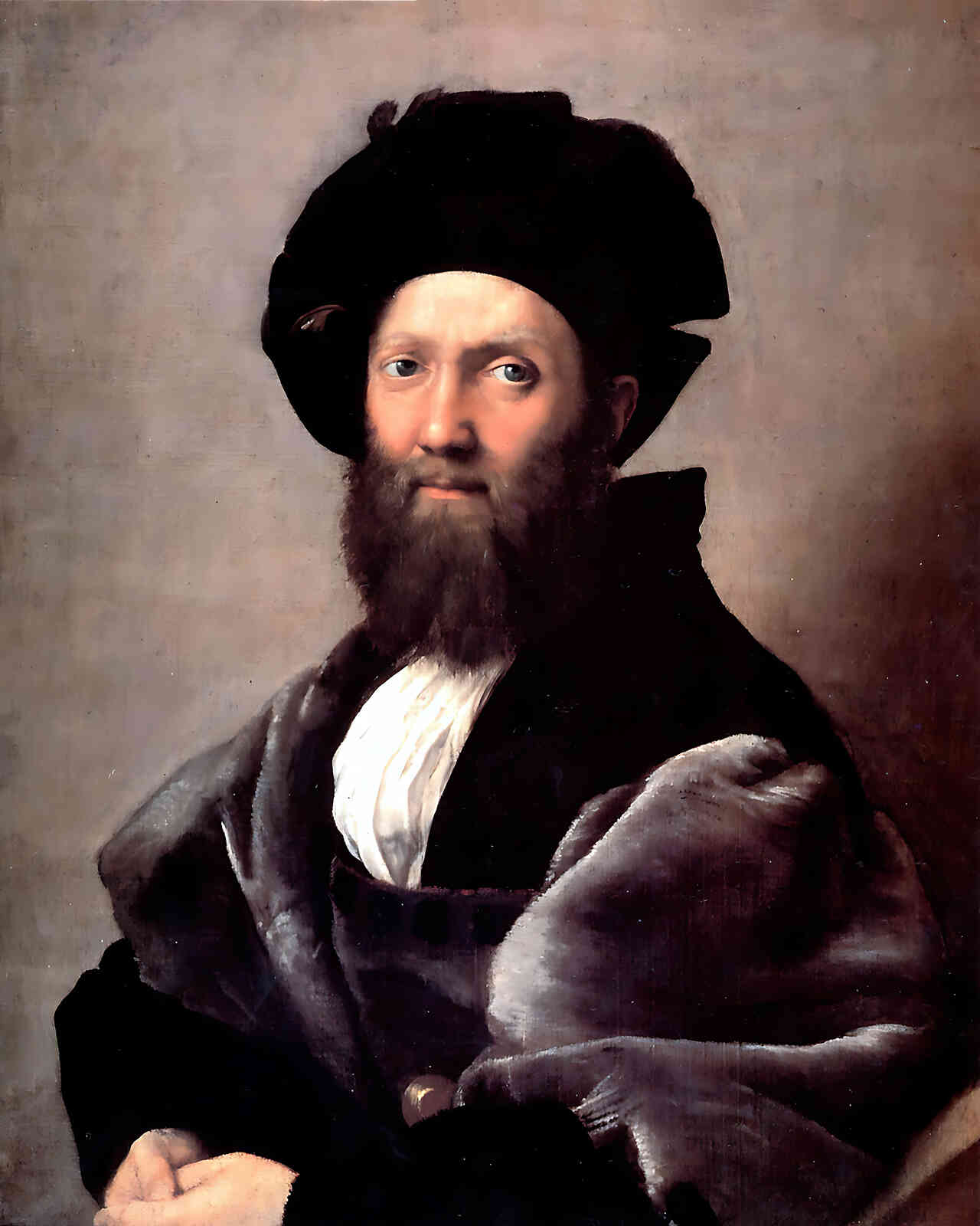 Portrait of Baldassare Castiglione Painting by Raphael 8x10" Art Print