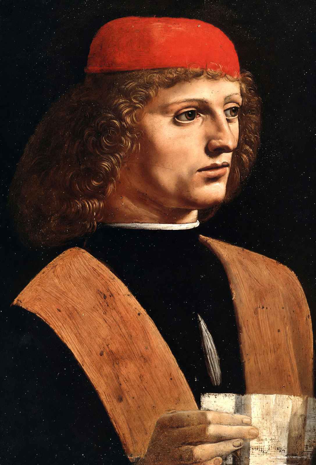 Portrait of a Musician 1487 Painting by Leonardo da Vinci Art Print (6 Sizes)