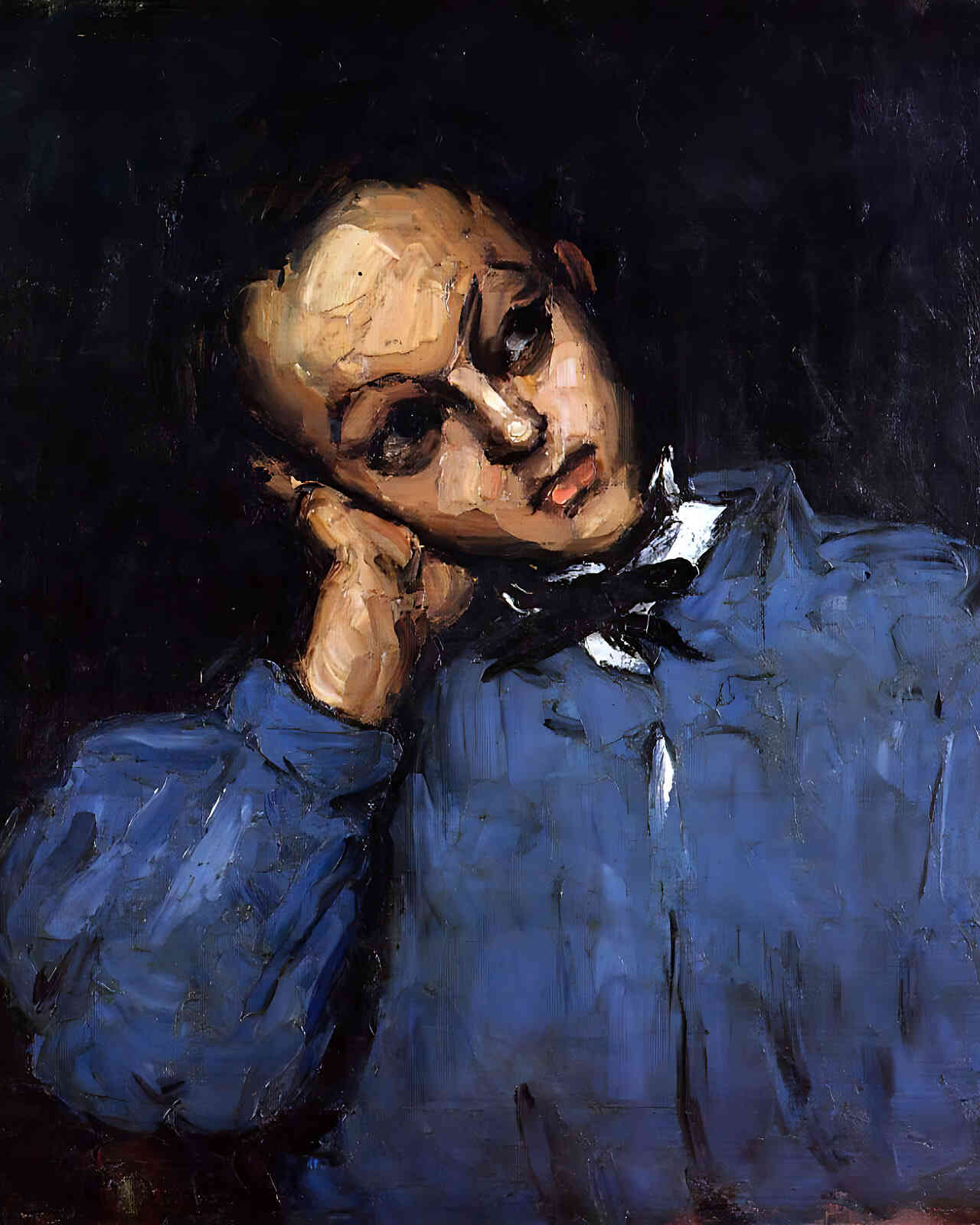 Portrait of a Young Man Painting by Paul Cezanne 8x10" Art Print - Acid Free