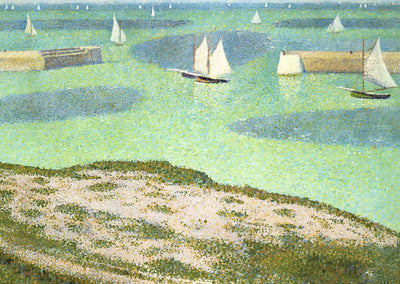 Port-En-Bessin Entrance to the Harbor 1888 by Georges Seurat Art Print (6 Sizes)
