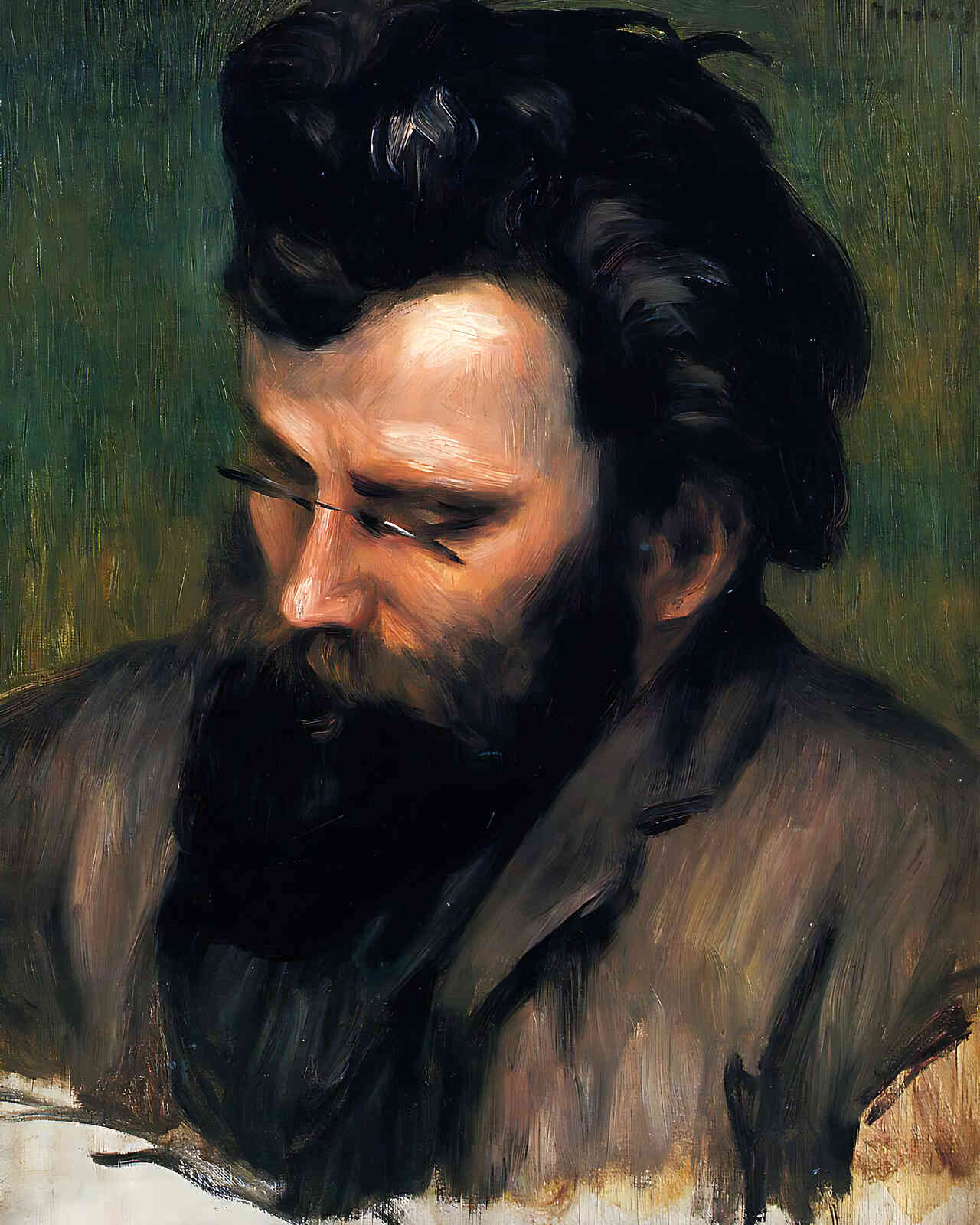 Portrait of Charles Terrasse Painting by Pierre-Auguste Renoir 8x10" Art Print