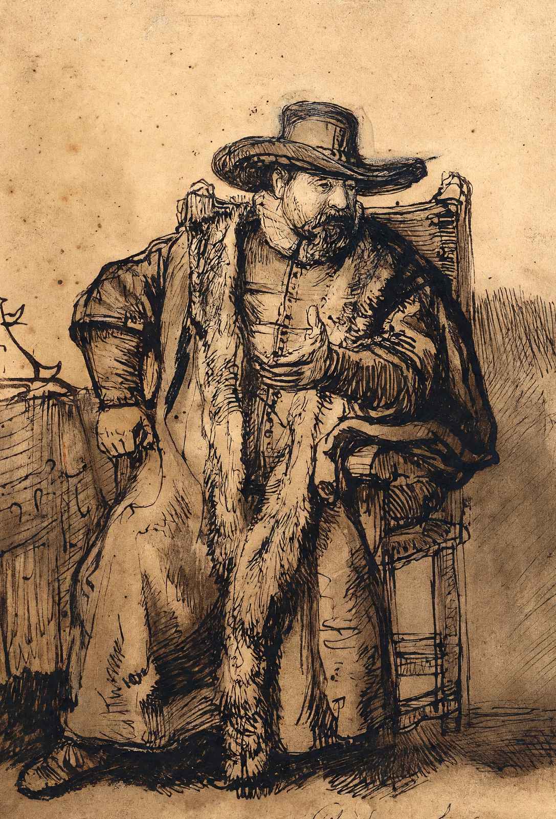 Portrait of Cornelis Claesz 1640 Painting by Rembrandt Art Print (6 Sizes)